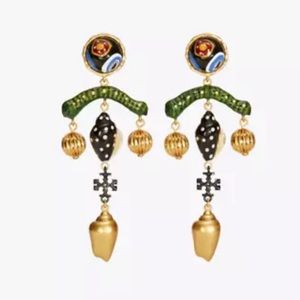 Tory Burch Charm Statement Earrings